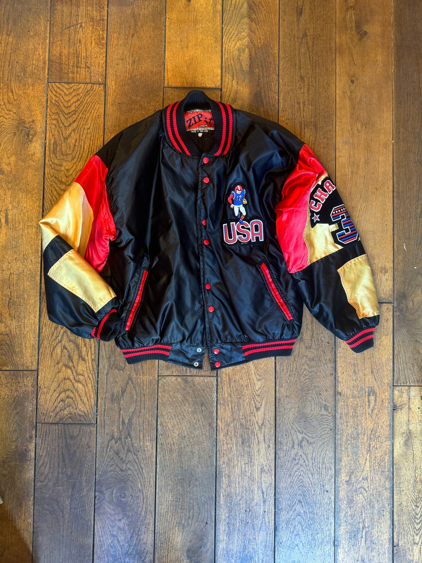 Retro vintage American football jacket