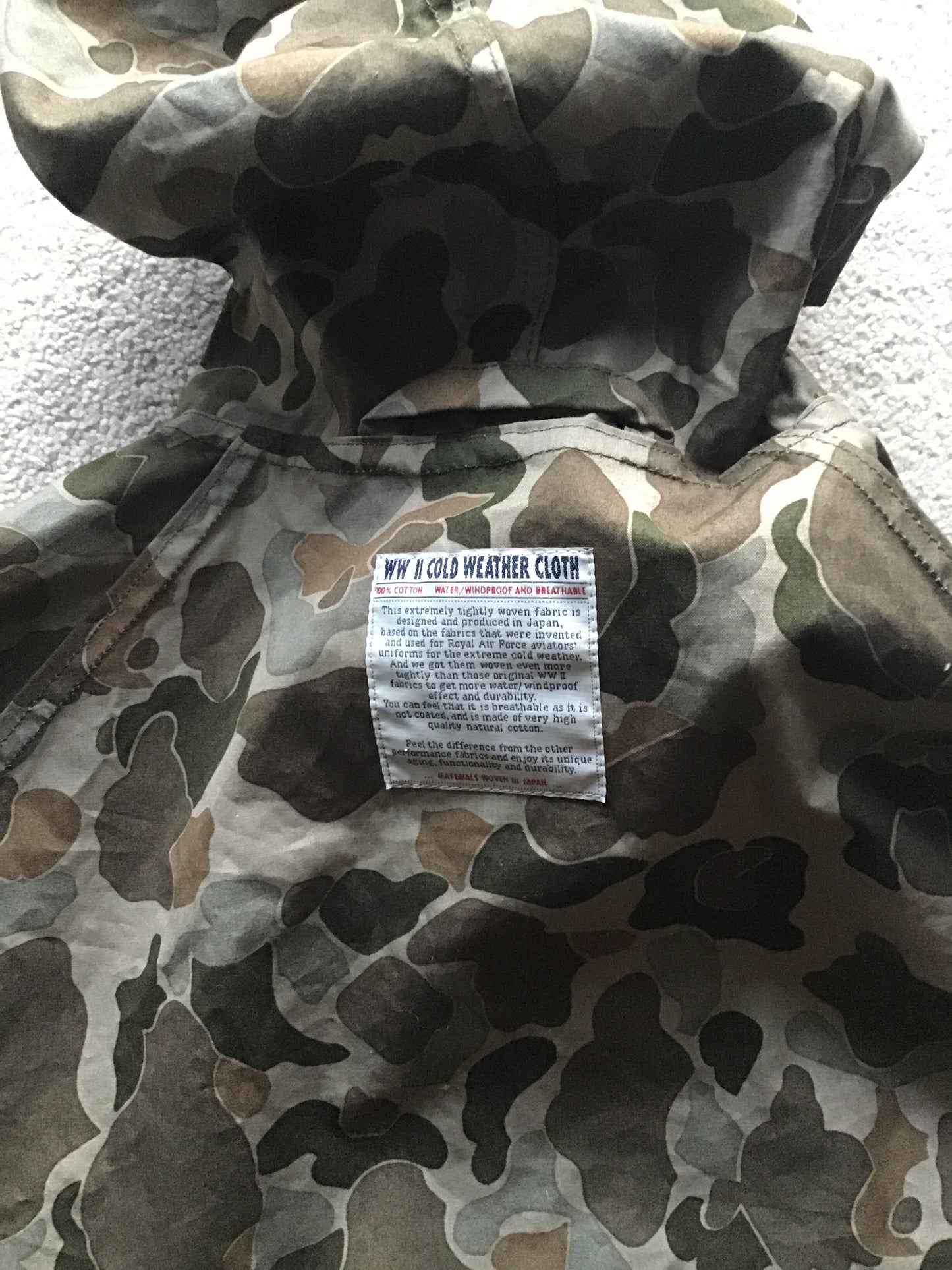 Nigel cabourn Japan camouflage smock jacket. man or woman