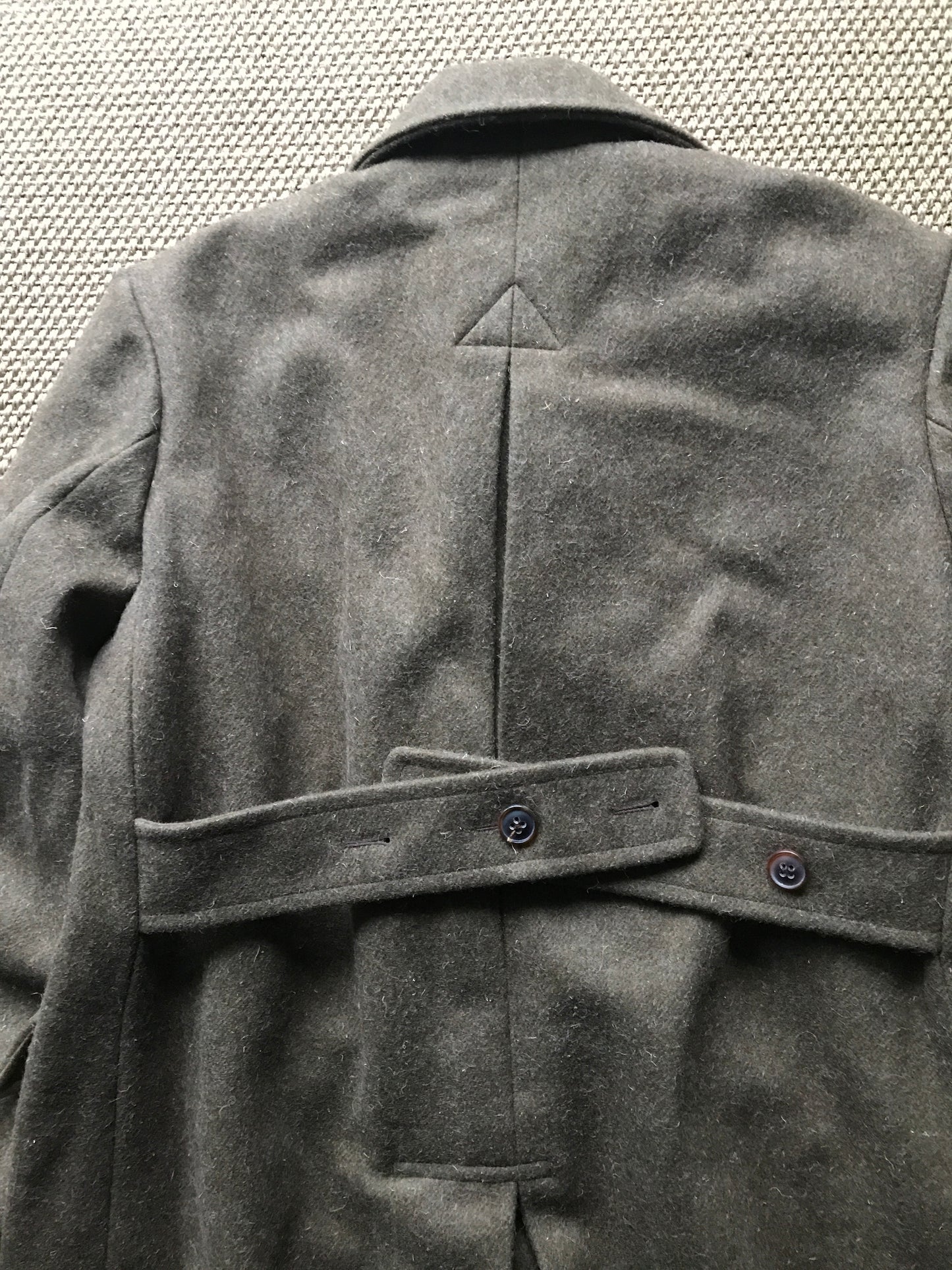 Nigel Cabourn Double breasted Tweed Trench Coat