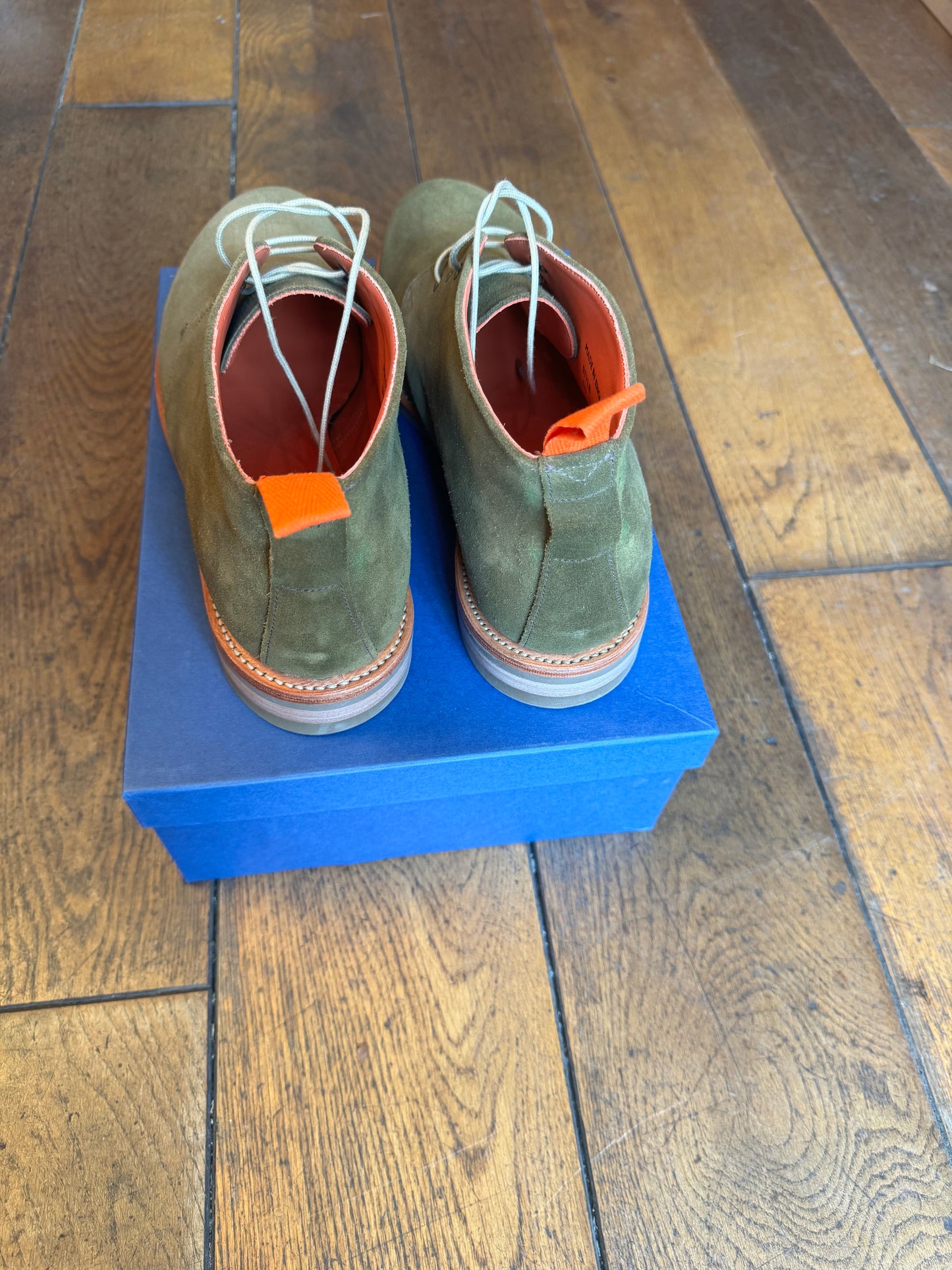 Edward Berrington Chukka boot - Moss Green Suede