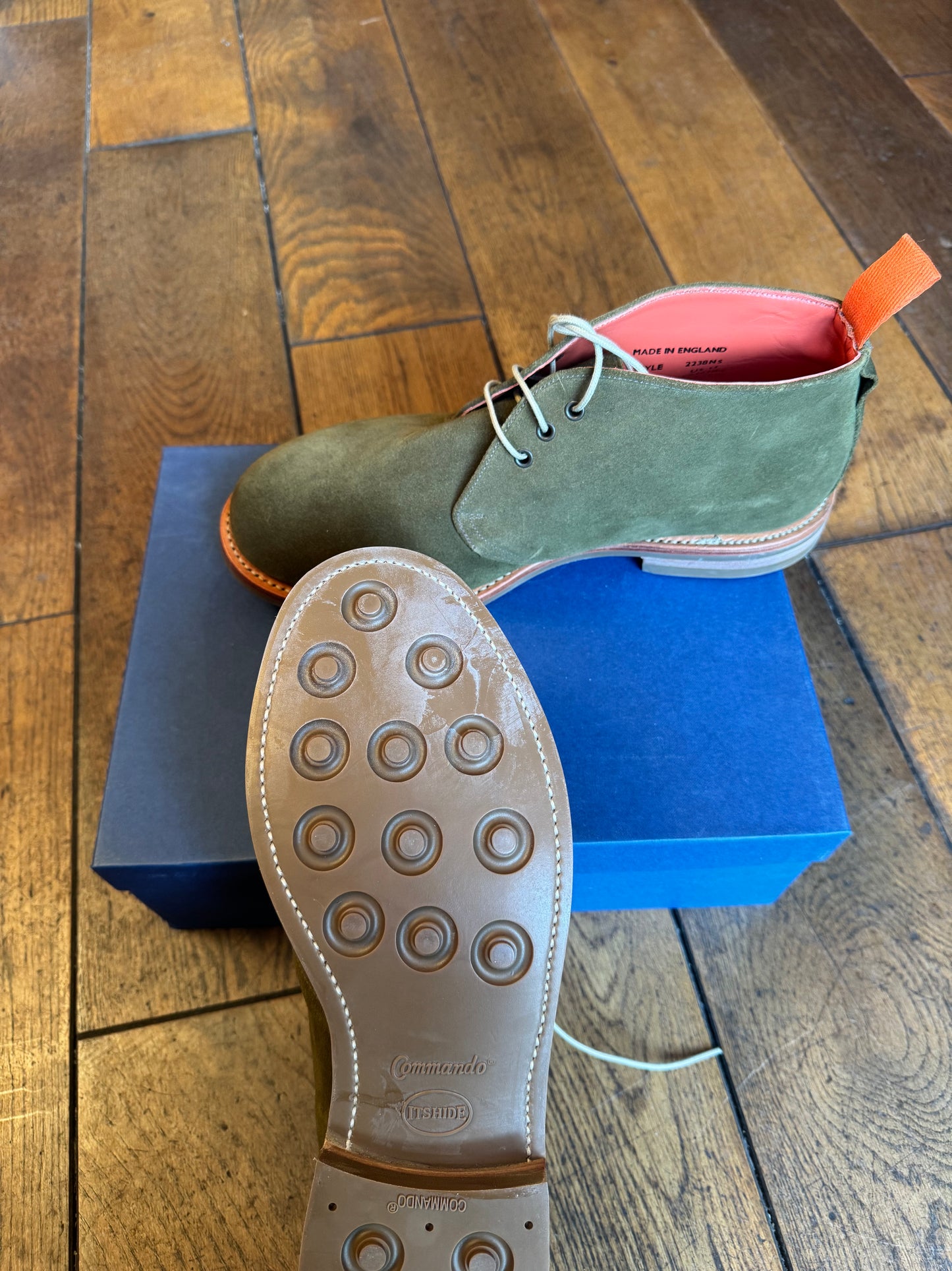 Edward Berrington Chukka boot - Moss Green Suede