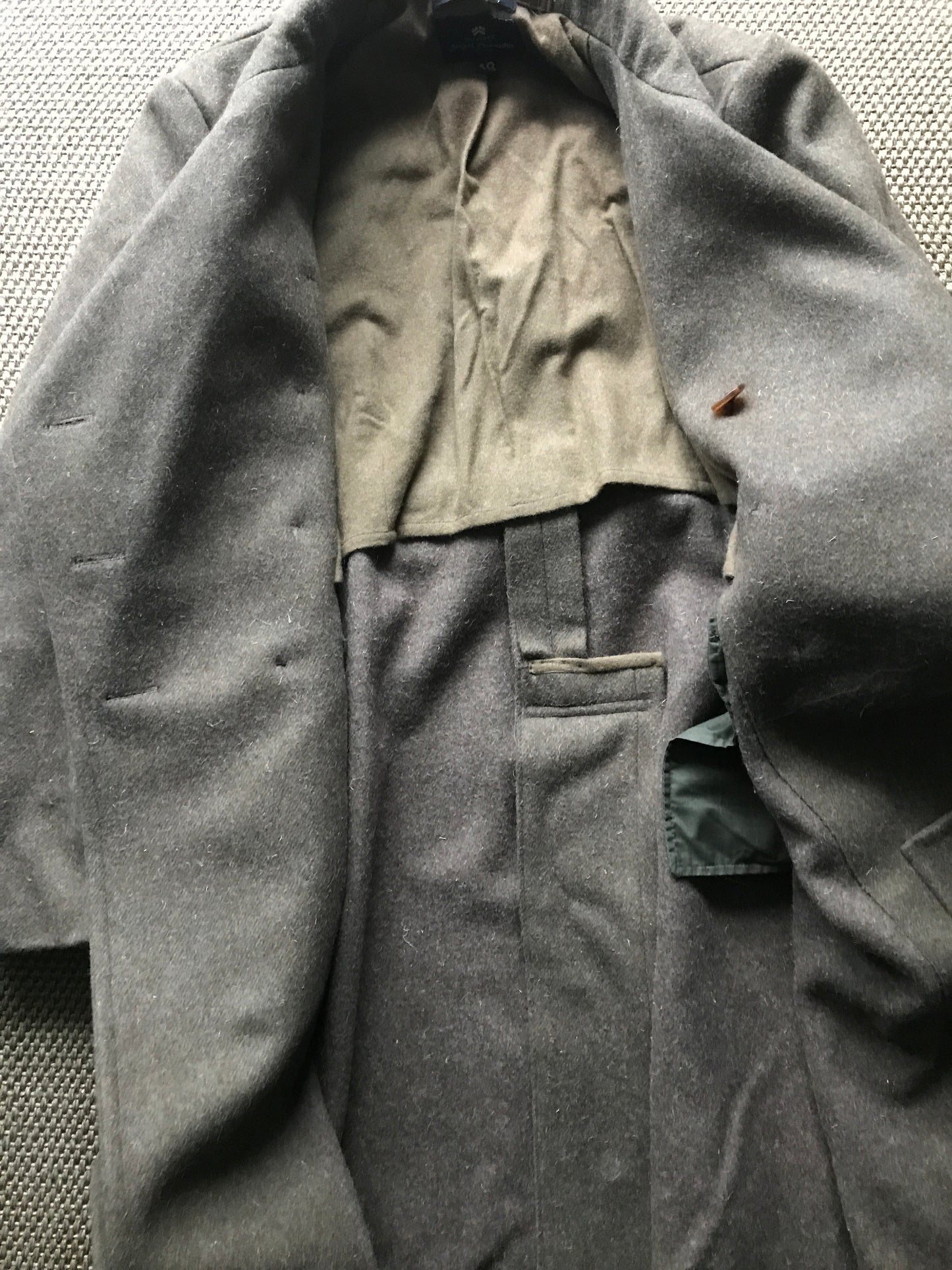 Nigel Cabourn Double breasted Tweed Trench Coat