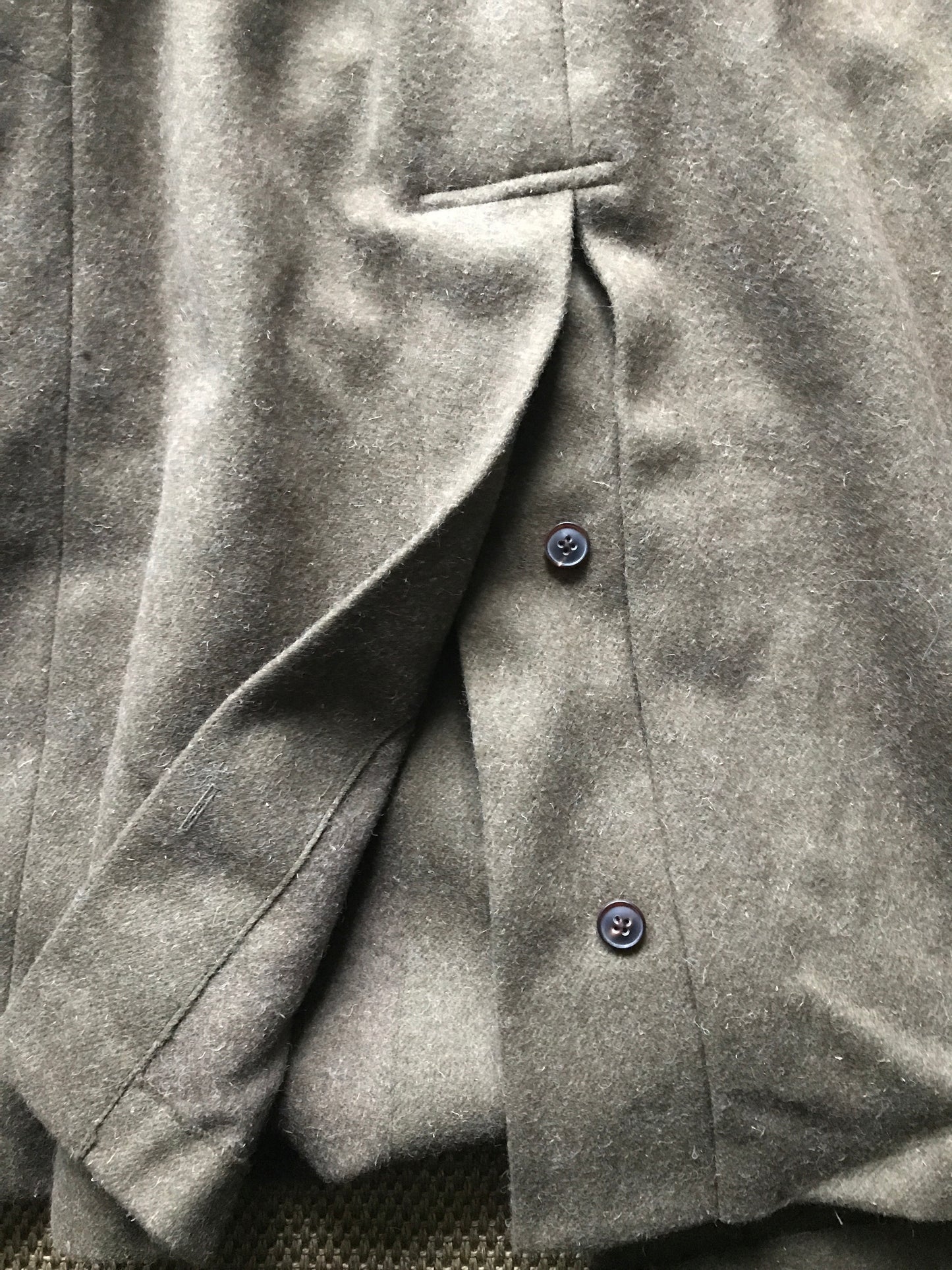 Nigel Cabourn Double breasted Tweed Trench Coat