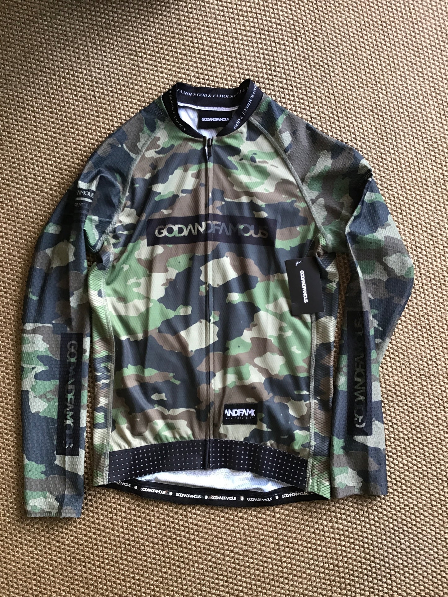GODANDFAMOUS Camo Cycling Shirt