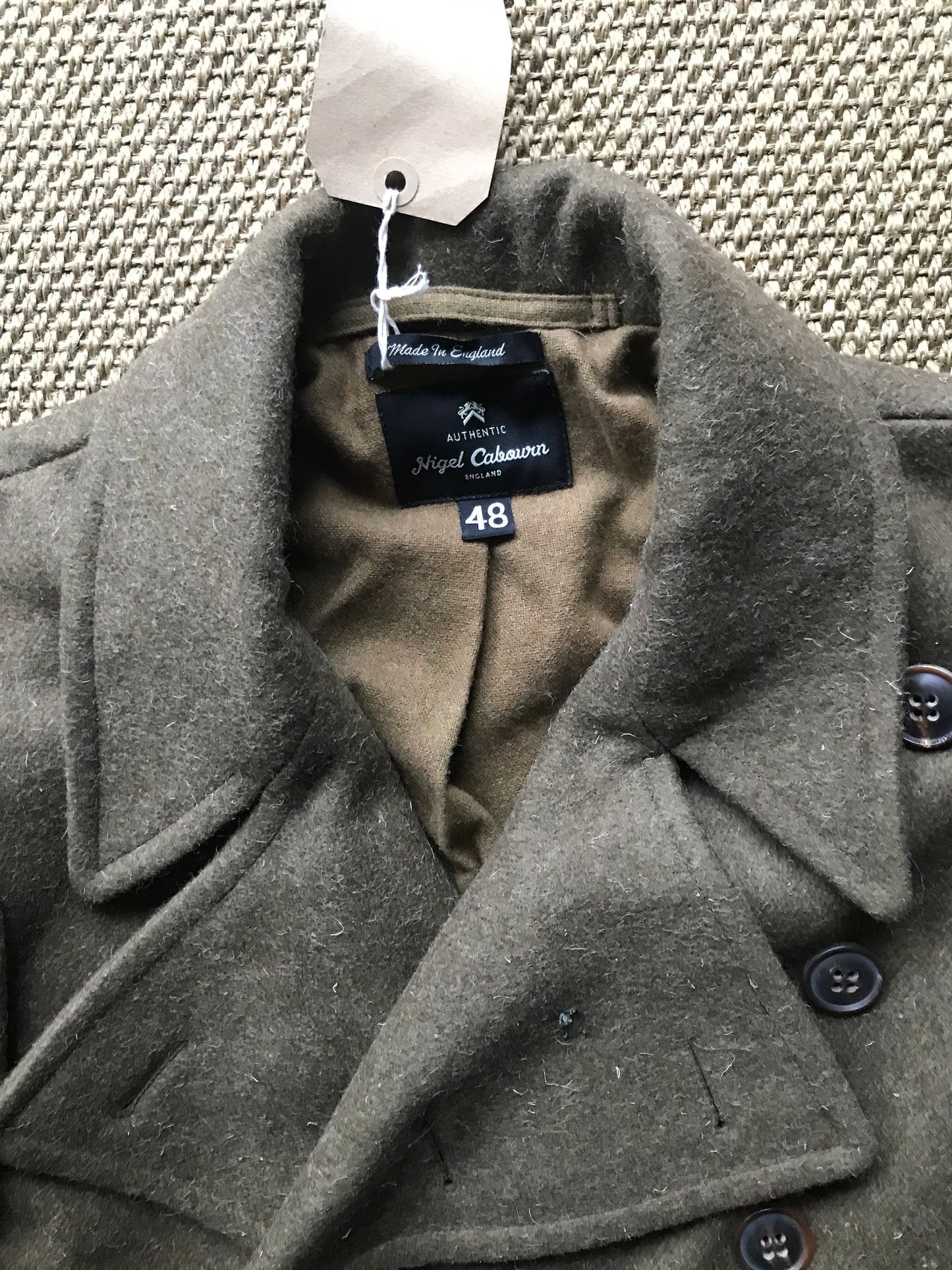 Nigel Cabourn Double breasted Tweed Trench Coat