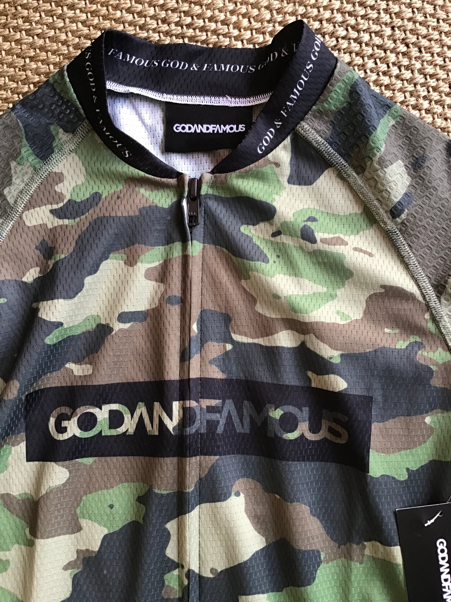 GODANDFAMOUS Camo Cycling Shirt