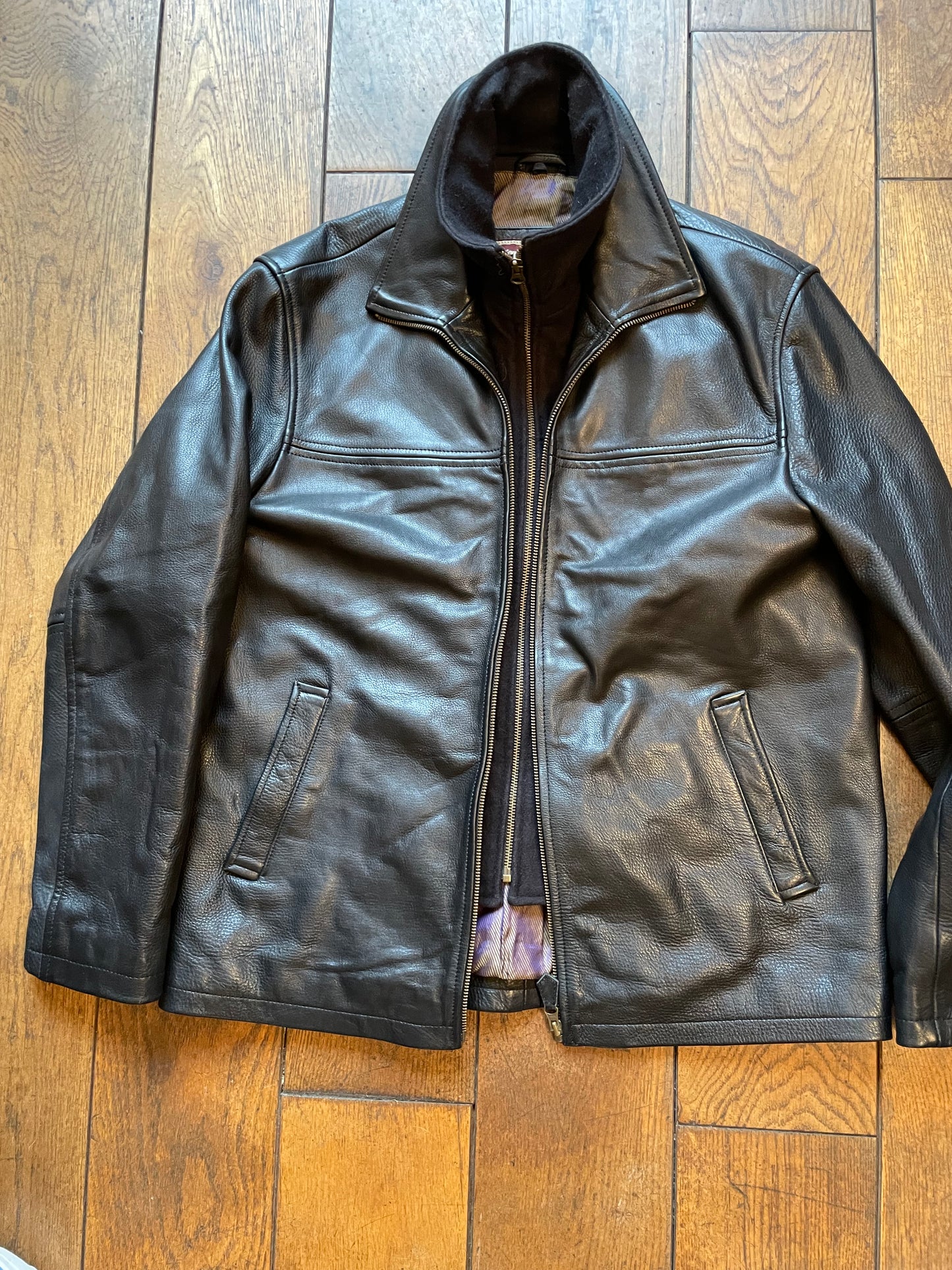 Marlboro classics leather jacket M