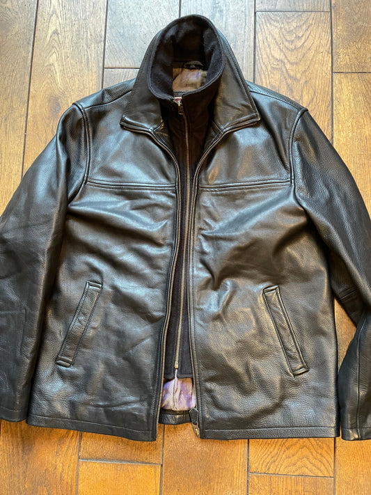 Marlboro classics leather jacket M