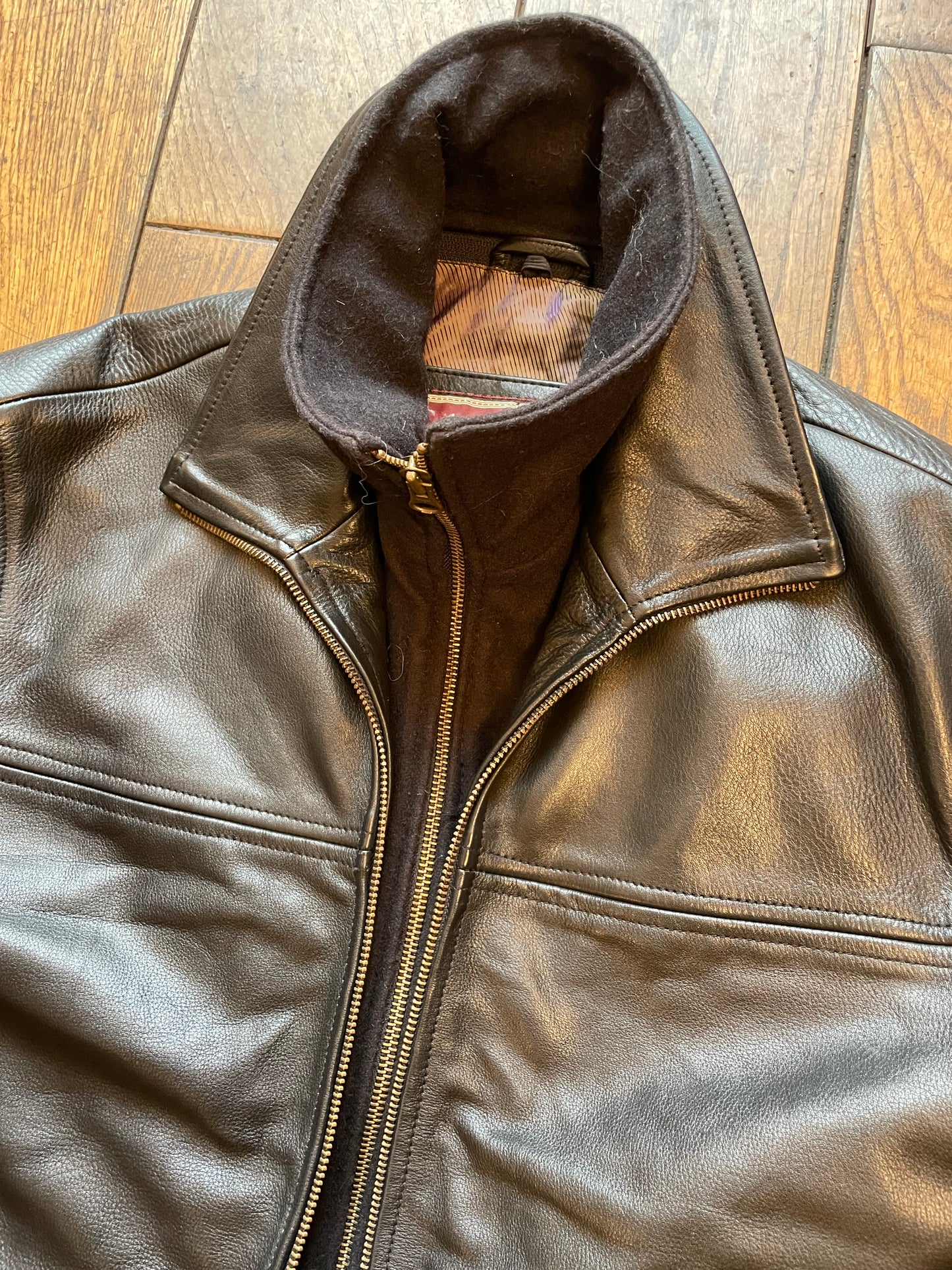 Marlboro classics leather jacket M