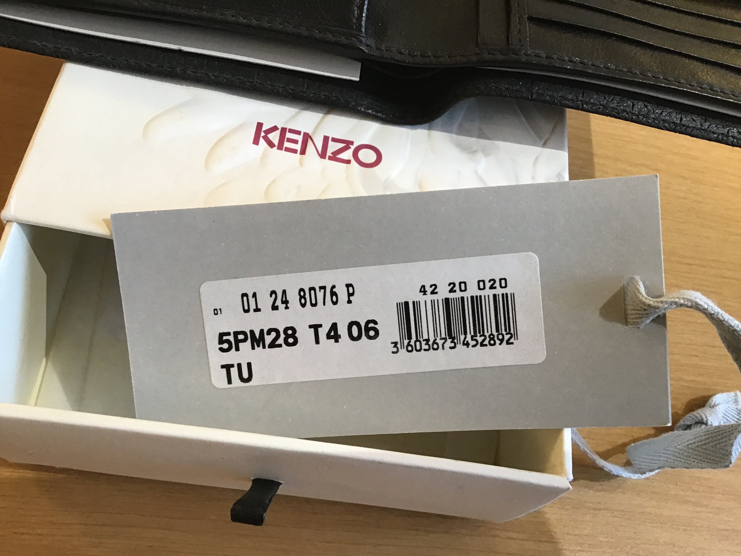 Kenzo leather deadstock wallet