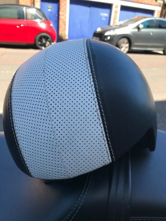 Zanellato leather wrapped motorcycle helmet